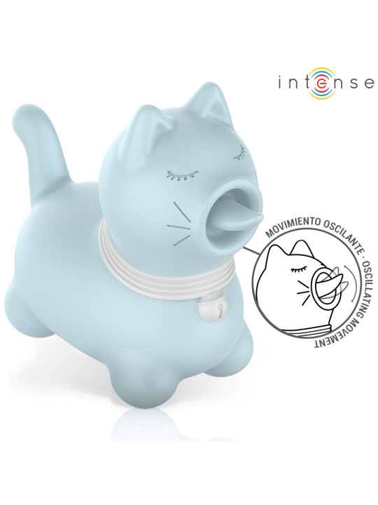 ESTIMULADOR CLITORIS LENGUA ROTADORA 360º AZUL INTENSE DE LA MARCA INTENSE FUN