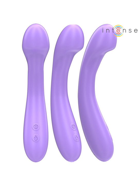 VIBRADOR CALENTABLE BECKY 19CM 7 MODOS SILICONA SUAVE MORADO DE LA MARCA INTENSE FUN