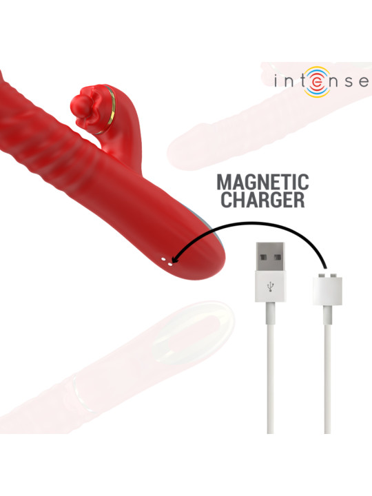 THALIA VIBRADOR TRIPLE ESTIMULACIÓN EMPUJE AUTOMÁTICO DE LA MARCA INTENSE FUN