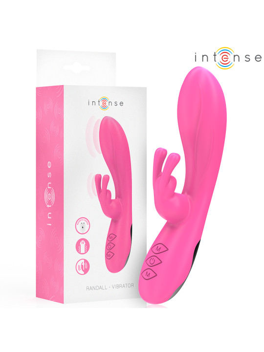 VIBRADOR RABBIT RANDALL 10 MODOS ROSA ESTIMULACIÓN DUAL DE LA MARCA INTENSE FUN