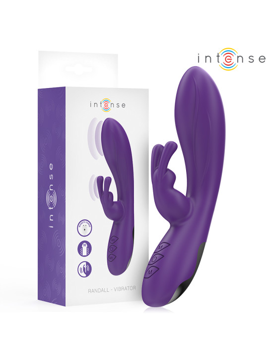 VIBRADOR RABBIT RANDALL 10 MODOS SILICONA AGUA MORADO DE LA MARCA INTENSE FUN
