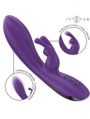 VIBRADOR RABBIT RANDALL 10 MODOS SILICONA AGUA MORADO DE LA MARCA INTENSE FUN
