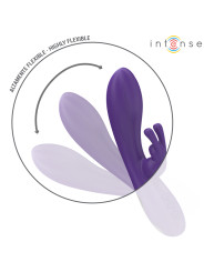 VIBRADOR RABBIT RANDALL 10 MODOS SILICONA AGUA MORADO DE LA MARCA INTENSE FUN