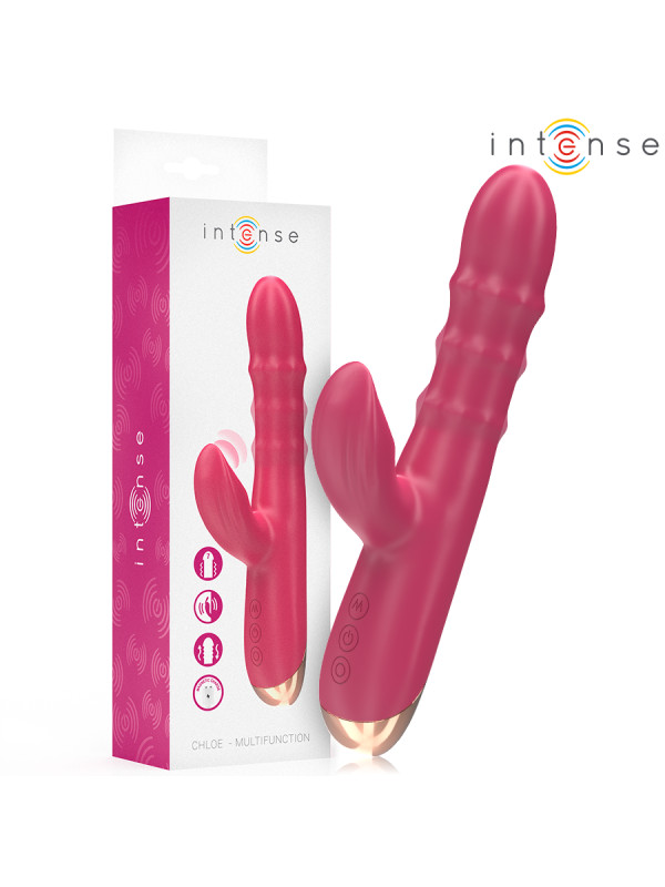VIBRADOR 3 EN 1 CHLOE ESTIMULACIÓN SUCCIÓN SILENCIOSO DE LA MARCA INTENSE FUN