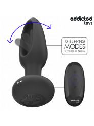 PLUG ANAL VIBRADOR CON LENGUA Y CONTROL REMOTO DE LA MARCA ADDICTED TOYS