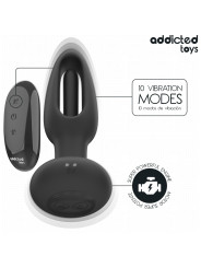 PLUG ANAL VIBRADOR CON LENGUA Y CONTROL REMOTO DE LA MARCA ADDICTED TOYS
