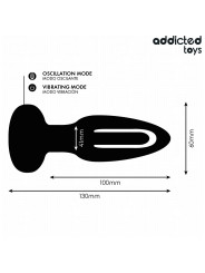 PLUG ANAL VIBRADOR CON LENGUA Y CONTROL REMOTO DE LA MARCA ADDICTED TOYS