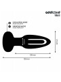 PLUG ANAL VIBRADOR CON LENGUA Y CONTROL REMOTO DE LA MARCA ADDICTED TOYS