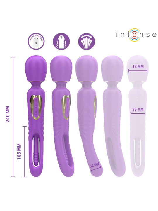 VIBRADOR WAND CHRISTY LENGUA GIRATORIA ESTIMULACIÓN DE LA MARCA INTENSE FUN