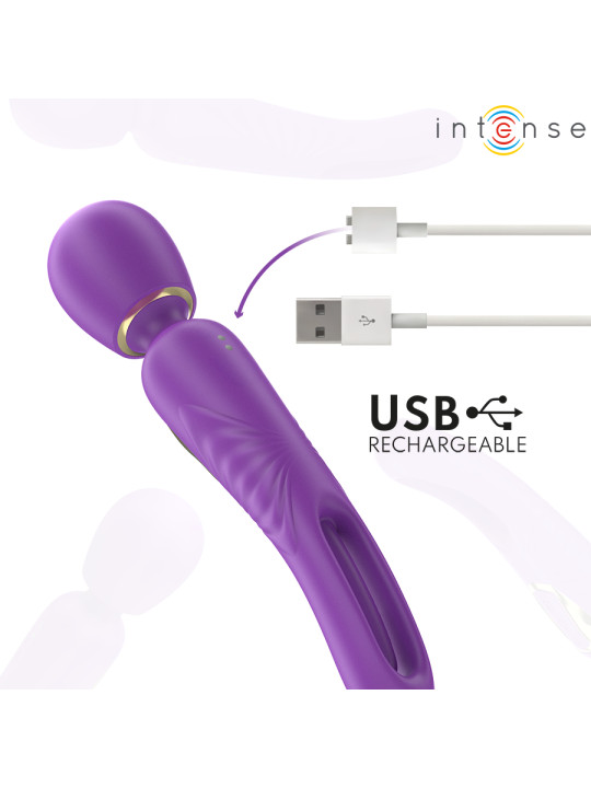 VIBRADOR WAND CHRISTY LENGUA GIRATORIA ESTIMULACIÓN DE LA MARCA INTENSE FUN