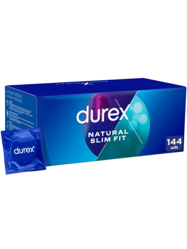PRESERVATIVOS DUREX NATURAL SLIM FIT 144 UNIDADES DE LA MARCA DUREX CONDOMS