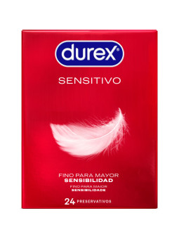PRESERVATIVOS DUREX SENSITIVO SUAVE 24 UNIDADES DE LA MARCA DUREX CONDOMS