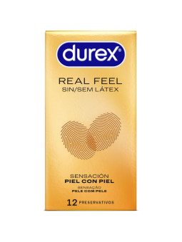 PRESERVATIVOS DUREX REALFEEL 12 UNIDADES SIN LÁTEX DE LA MARCA DUREX CONDOMS