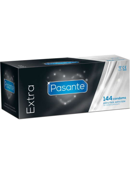 PRESERVATIVOS EXTRA GRUESOS 144 UDS LUBRICADOS DE LA MARCA PASANTE