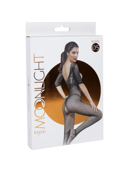 BODYSTOCKING NEGRO FLORAL TALLA ÚNICA MOONLIGHT DE LA MARCA MOONLIGHT