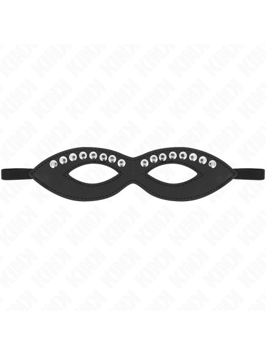 ANTIFAZ BDSM CUERO VEGANO CON REMACHES AJUSTABLE KINK DE LA MARCA KINK MASKED ALLURE