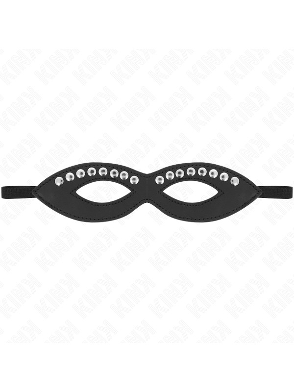 ANTIFAZ BDSM CUERO VEGANO CON REMACHES AJUSTABLE KINK DE LA MARCA KINK MASKED ALLURE
