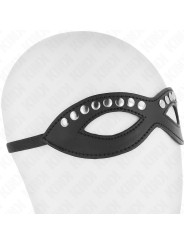 ANTIFAZ BDSM CUERO VEGANO CON REMACHES AJUSTABLE KINK DE LA MARCA KINK MASKED ALLURE