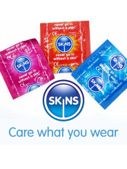 PACK SURTIDO PRESERVATIVOS SKINS TEXTURAS 16 UNIDADES DE LA MARCA SKINS