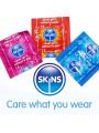 PACK SURTIDO PRESERVATIVOS SKINS TEXTURAS 16 UNIDADES DE LA MARCA SKINS