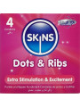 SKINS PRESERVATIVOS TEXTURAS PUNTOS Y ESTRIAS PACK 4 DE LA MARCA SKINS