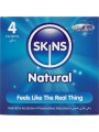 SKINS NATURAL PRESERVATIVOS ULTRA FINOS PACK 4 UNIDADES DE LA MARCA SKINS