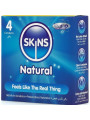 SKINS NATURAL PRESERVATIVOS ULTRA FINOS PACK 4 UNIDADES DE LA MARCA SKINS