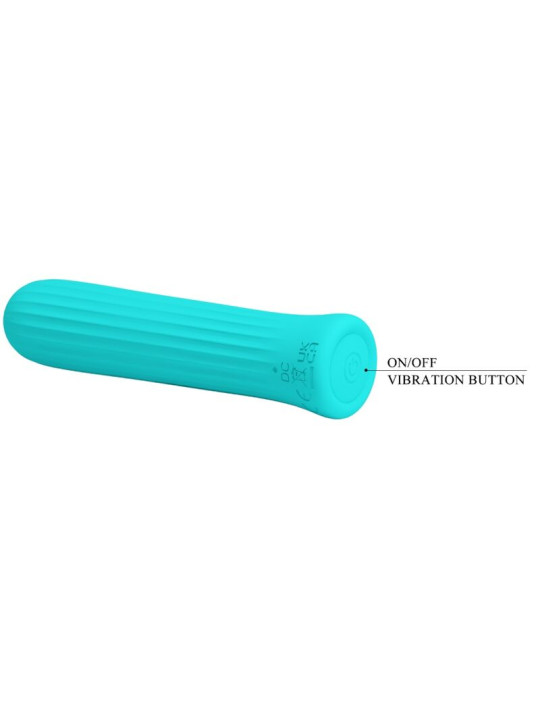 VIBRADOR RECARGABLE 12 VELOCIDADES SILICONA BLANCHÉ DE LA MARCA PRETTY LOVE C-TYPE