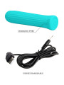 VIBRADOR RECARGABLE 12 VELOCIDADES SILICONA BLANCHÉ DE LA MARCA PRETTY LOVE C-TYPE