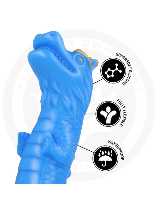 DILDO DRAGÓN NAGA SILICONA TEXTURADO PLACER INTENSO DE LA MARCA EPIC