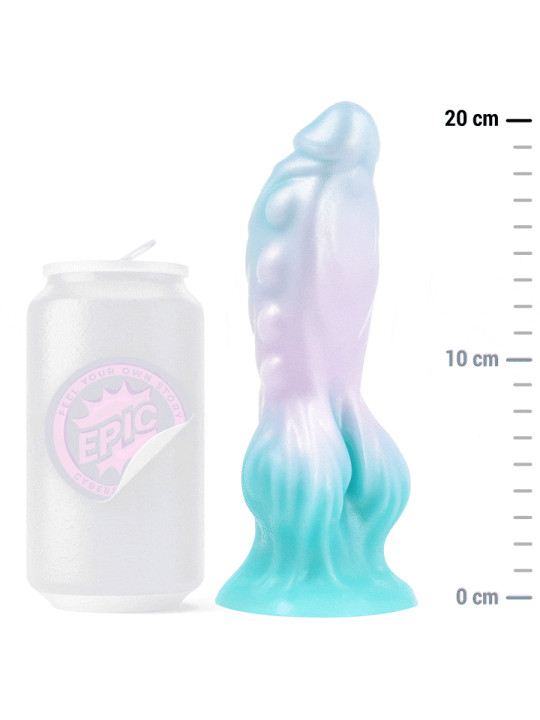DILDO LUZ CÓSMICA LUNARA SILICONA ERGONÓMICO DE LA MARCA EPIC