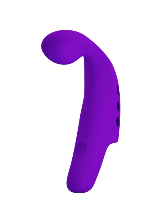 VIBRADOR DE DEDO RECARGABLE 10 MODOS SILICONA SUAVE DE LA MARCA PRETTY LOVE SMART