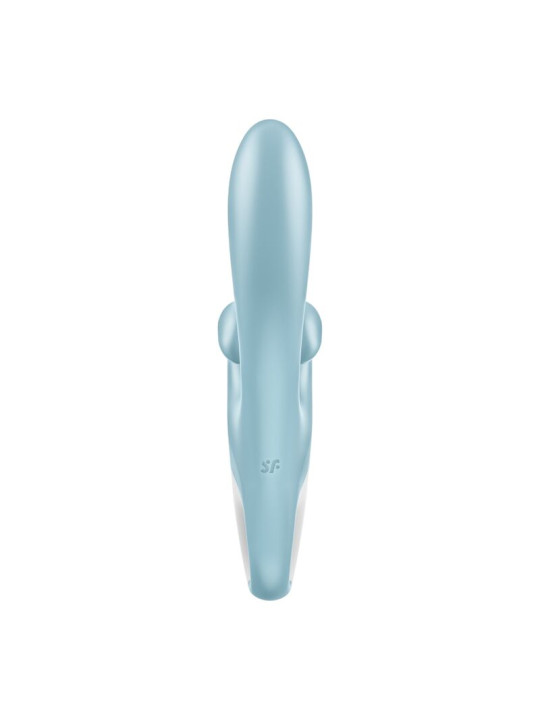 SATISFYER VIBRADOR RABBIT ESTIMULACIÓN INVERTIDA AZUL DE LA MARCA SATISFYER VIBRATOR