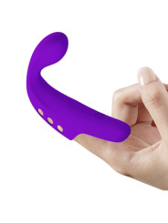 VIBRADOR DE DEDO RECARGABLE 10 MODOS SILICONA SUAVE DE LA MARCA PRETTY LOVE SMART