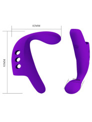 VIBRADOR DE DEDO RECARGABLE 10 MODOS SILICONA SUAVE DE LA MARCA PRETTY LOVE SMART