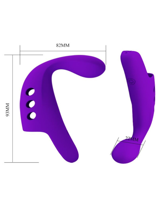 VIBRADOR DE DEDO RECARGABLE 10 MODOS SILICONA SUAVE DE LA MARCA PRETTY LOVE SMART