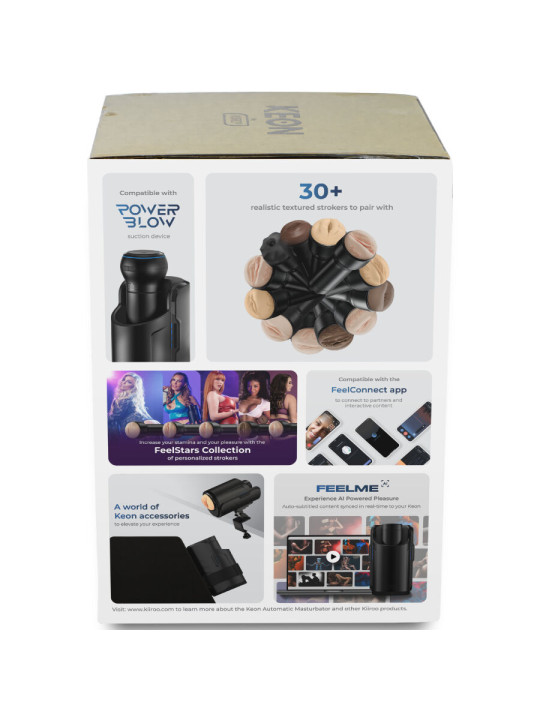 KIIROO KEON MASTURBADOR AUTOMÁTICO WIFI SEXTOY INTERACTIVO DE LA MARCA KIIROO