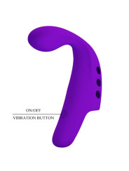 VIBRADOR DE DEDO RECARGABLE 10 MODOS SILICONA SUAVE DE LA MARCA PRETTY LOVE SMART