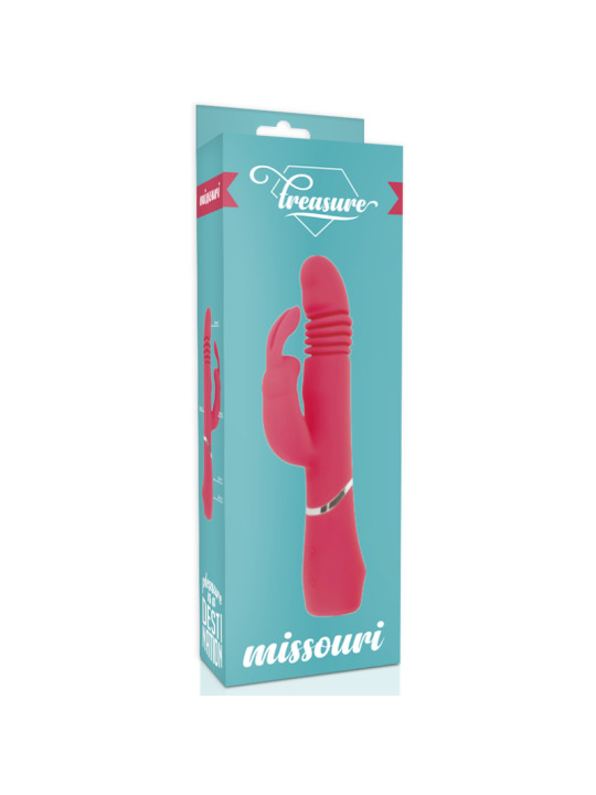 VIBRADOR RABBIT TRIPLE MOTOR SILICONA ROSA MISSOURI DE LA MARCA DREAMLOVE OUTLET