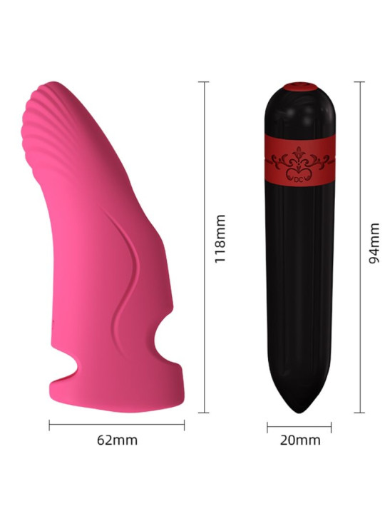 VIBRADOR DEDAL AURORA 9 MODOS SILICONA SUMERGIBLE DE LA MARCA ARMONY VIBRATORS