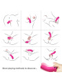 VIBRADOR DEDAL AURORA 9 MODOS SILICONA SUMERGIBLE DE LA MARCA ARMONY VIBRATORS