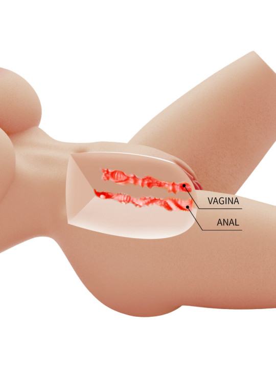 MASTURBADOR FEMENINO TORSO REALISTICO VAGINA ANAL LILY 4KG DE LA MARCA CRAZY BULL