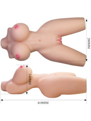 MASTURBADOR FEMENINO TORSO REALISTICO VAGINA ANAL LILY 4KG DE LA MARCA CRAZY BULL
