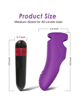 VIBRADOR DEDAL AURORA 9 MODOS SILICONA MÉDICA DE LA MARCA ARMONY VIBRATORS