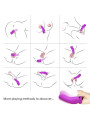 VIBRADOR DEDAL AURORA 9 MODOS SILICONA MÉDICA DE LA MARCA ARMONY VIBRATORS