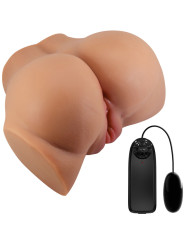 VIBRADOR REALISTA DOBLE AGUJERO CRAZY BULL CON CONTROL REMOTO DE LA MARCA CRAZY BULL