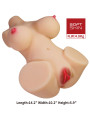 MASTURBADOR FEMENINO TORSO REALISTICO VAGINA ANAL EMMA DE LA MARCA CRAZY BULL