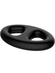 ANILLO PENIANO DOBLE SILICONA SUAVE PARA ERECCIONES DE LA MARCA CRAZY BULL