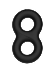 ANILLO DOBLE SILICONA MÉDICA PARA ERECCIONES POTENTES DE LA MARCA CRAZY BULL