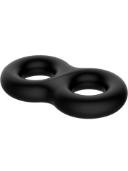 ANILLO DOBLE SILICONA MÉDICA PARA ERECCIONES POTENTES DE LA MARCA CRAZY BULL